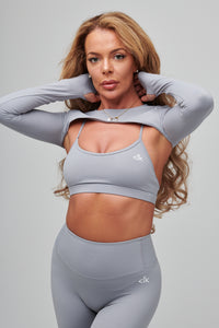 SLEEK TWO PIECE BRA SET- GREY