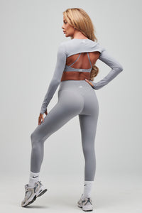 SLEEK TWO PIECE BRA SET- GREY