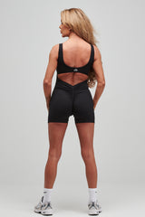 SCULPT ROMPER- BLACK